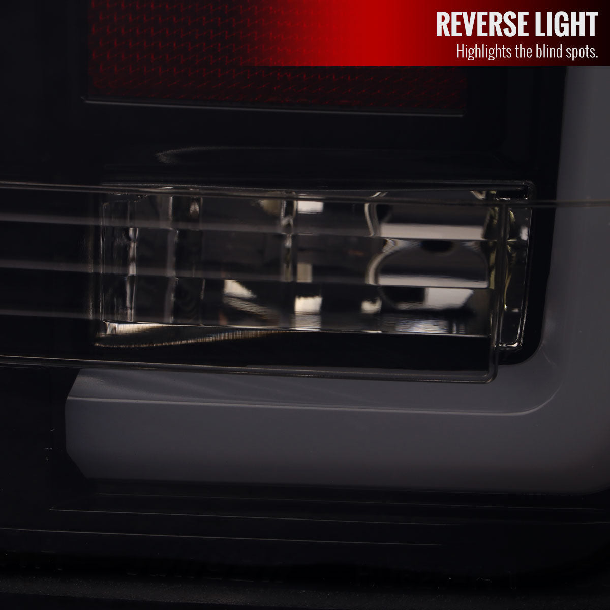 2004-2015 Nissan Titan LED Tail Lights with White LED Tube (Glossy Black Housing/Smoke Lens)