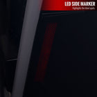 2004-2015 Nissan Titan LED Tail Lights with White LED Tube (Glossy Black Housing/Smoke Lens)