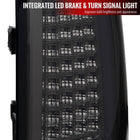 2004-2015 Nissan Titan LED Tail Lights with White LED Tube (Chrome Housing/Smoke Lens)