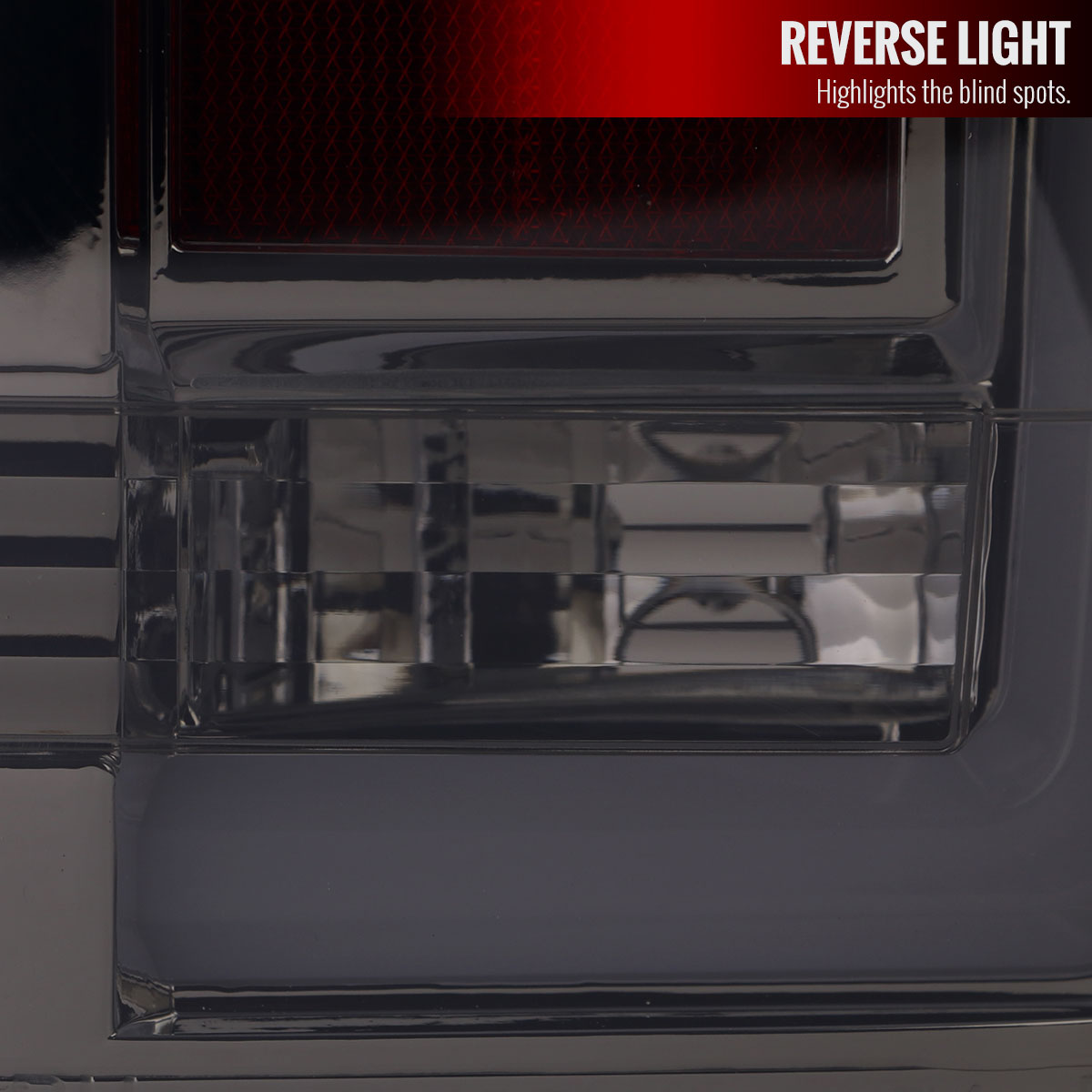 2004-2015 Nissan Titan LED Tail Lights with White LED Tube (Chrome Housing/Smoke Lens)