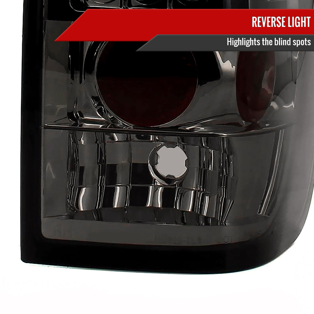 2004-2015 Nissan Titan LED Tail Lights (Chrome Housing/Smoke Lens)