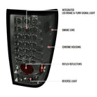 2004-2015 Nissan Titan LED Tail Lights (Chrome Housing/Smoke Lens)