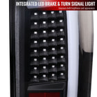 2004-2015 Nissan Titan LED Tail Lights with White LED Tube (Matte Black Housing/Clear Lens)
