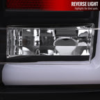 2004-2015 Nissan Titan LED Tail Lights with White LED Tube (Matte Black Housing/Clear Lens)