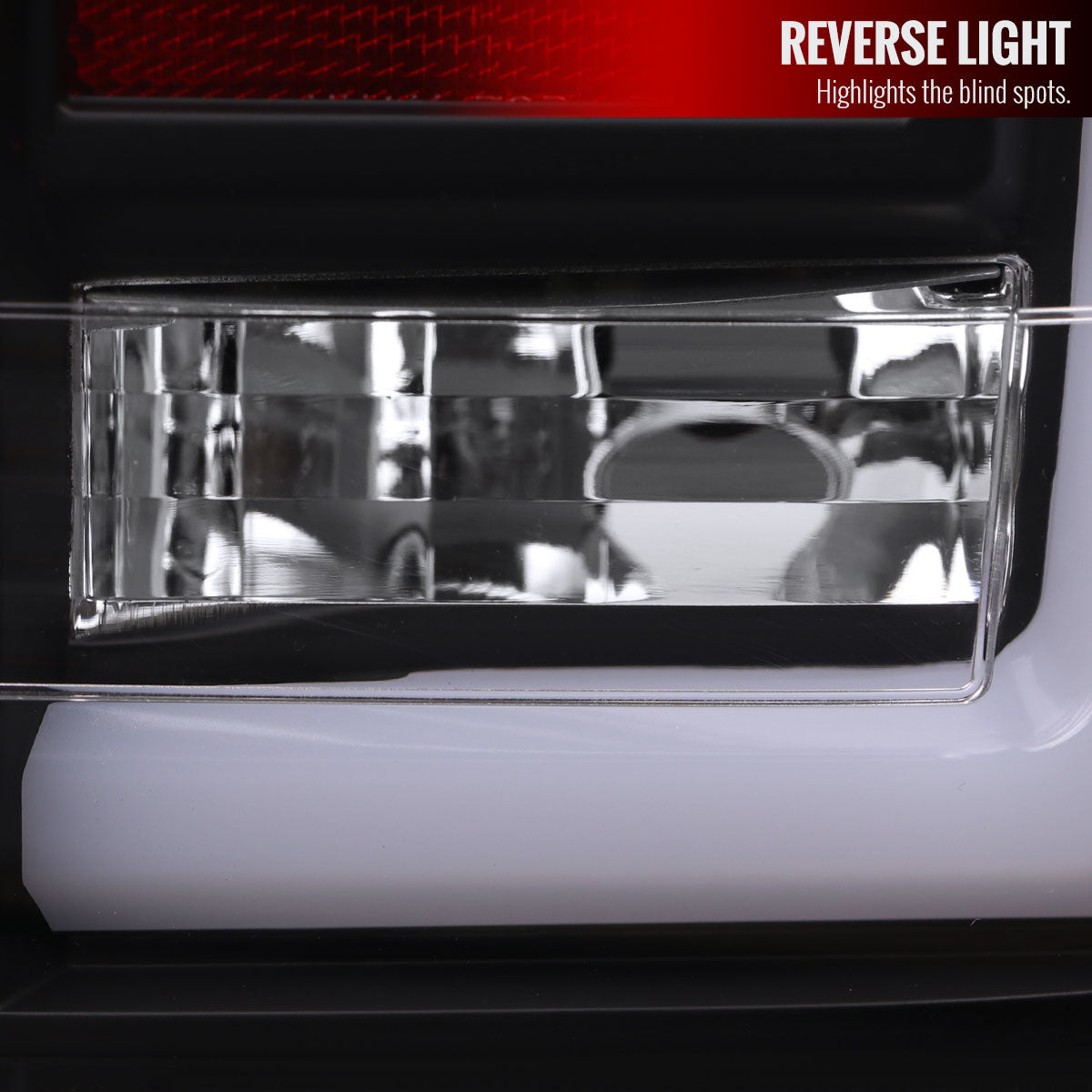 2004-2015 Nissan Titan LED Tail Lights with White LED Tube (Matte Black Housing/Clear Lens)