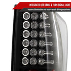 2004-2015 Nissan Titan LED Tail Lights (Matte Black Housing/Clear Lens)