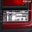 2004-2015 Nissan Titan LED Tail Lights with Red LED Tube (Matte Black Housing/Clear Lens)