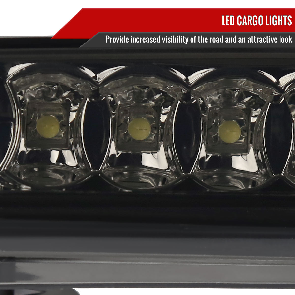 2004-2015 Nissan Titan LED 3rd Brake Light (Chrome Housing/Smoke Lens)
