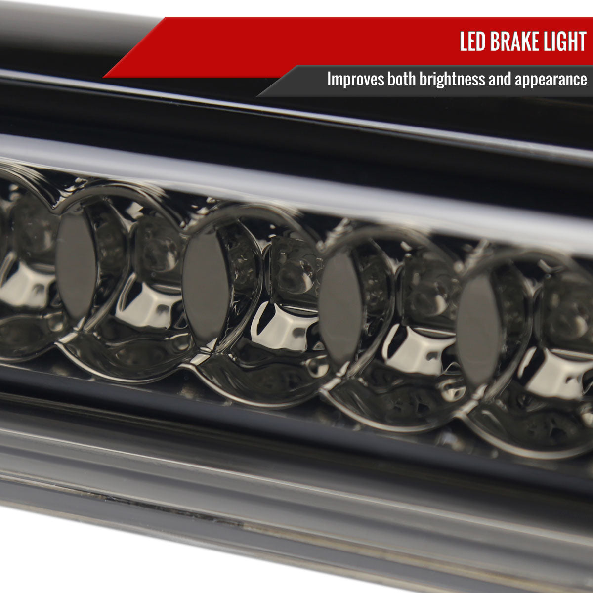 2004-2015 Nissan Titan LED 3rd Brake Light (Chrome Housing/Smoke Lens)