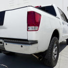 2004-2015 Nissan Titan LED Tail Lights (Chrome Housing/Red Clear Lens)