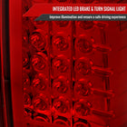 2004-2015 Nissan Titan LED Tail Lights (Chrome Housing/Red Clear Lens)