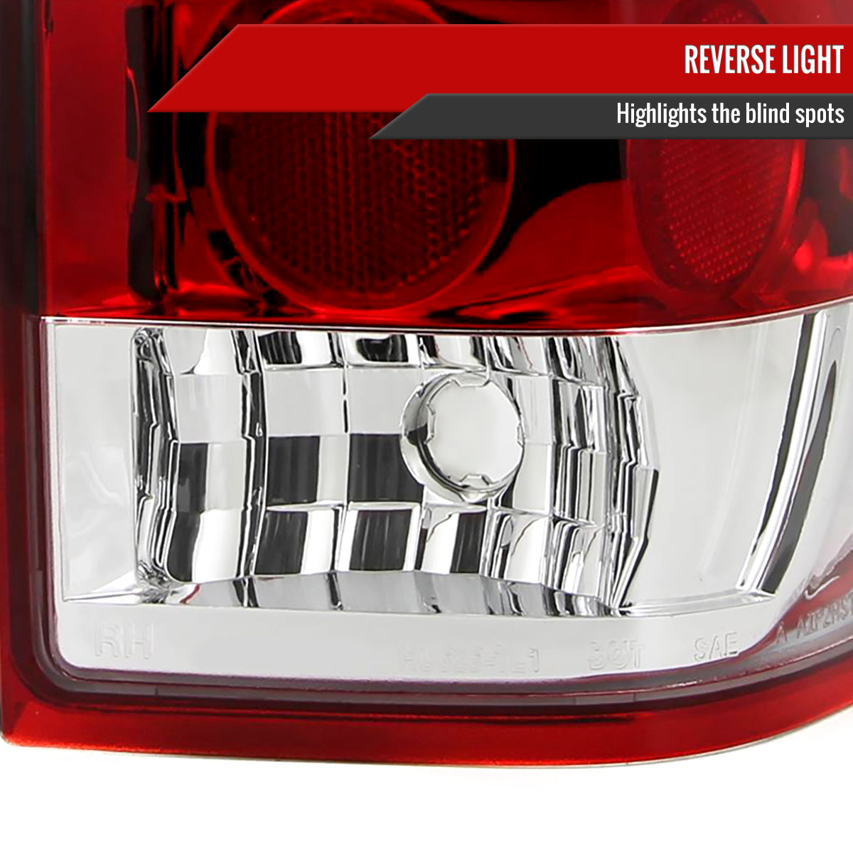 2004-2015 Nissan Titan LED Tail Lights (Chrome Housing/Red Clear Lens)