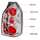 2004-2009 Hyundai Tucson Tail Lights (Chrome Housing/Clear Lens)