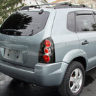 2004-2009 Hyundai Tucson Tail Lights (Matte Black Housing/Clear Lens)