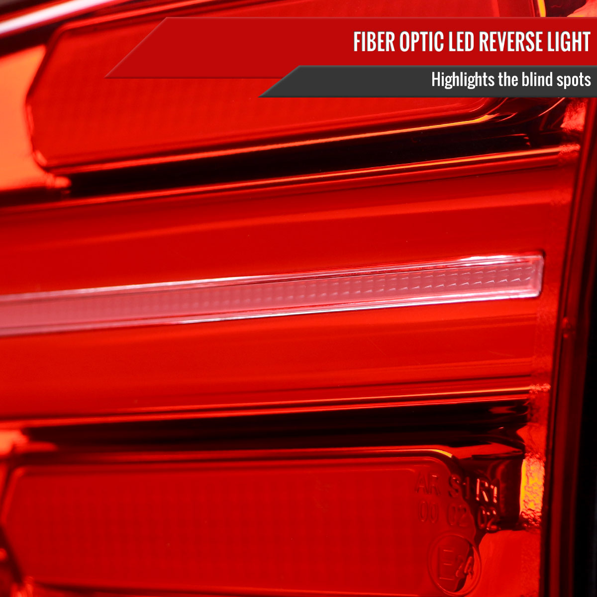 2016-2018 Hyundai Tucson LED Bar Tail Lights(Chrome Housing/Red Lens)