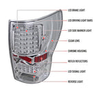 2007-2013 Toyota Tundra LED Tail Lights (Chrome Housing/Clear Lens)