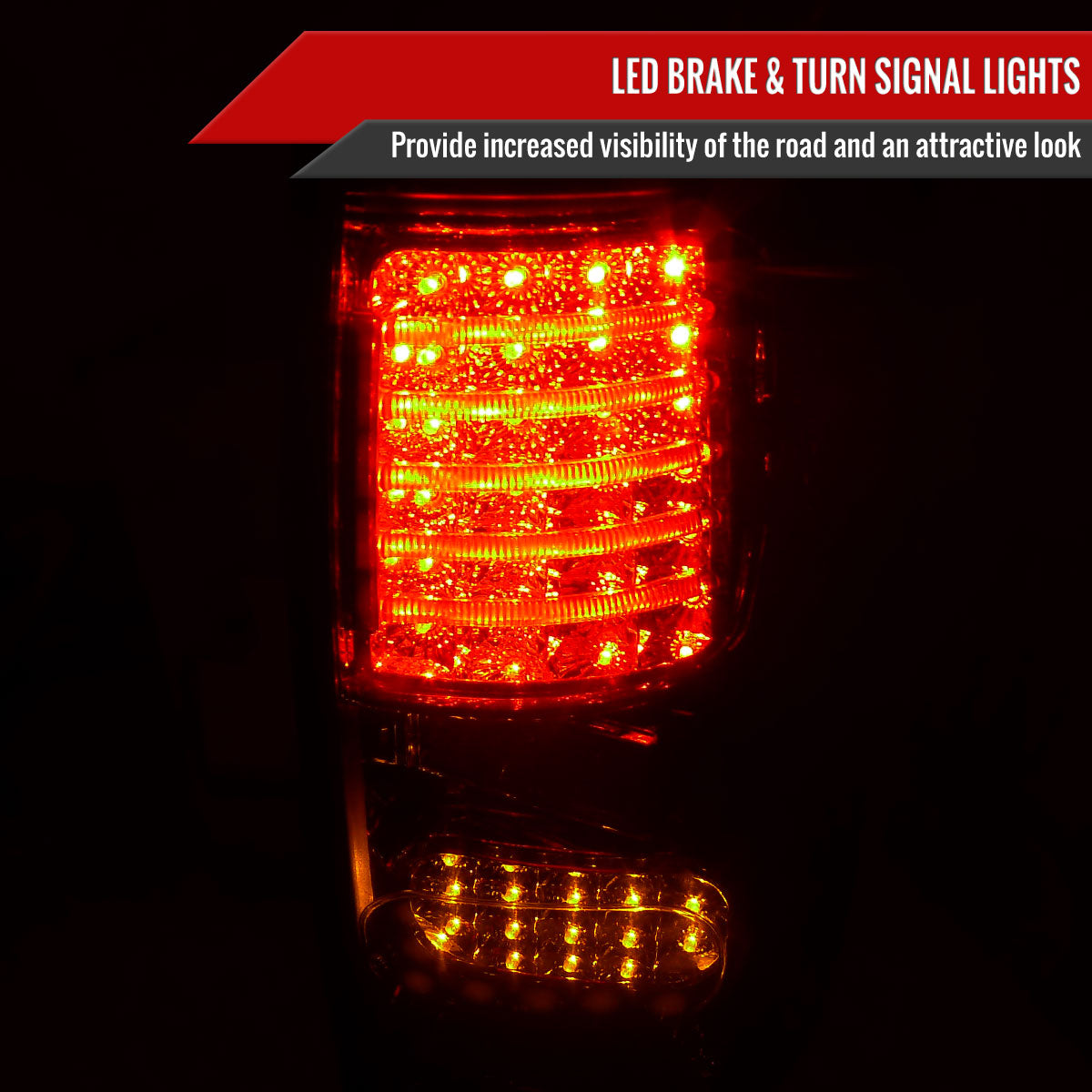 2007-2013 Toyota Tundra LED Tail Lights (Chrome Housing/Smoke Lens)