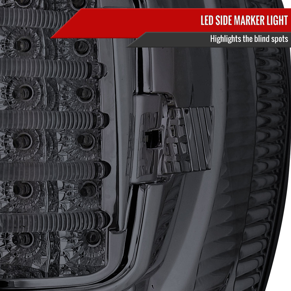 2007-2013 Toyota Tundra LED Tail Lights (Chrome Housing/Smoke Lens)