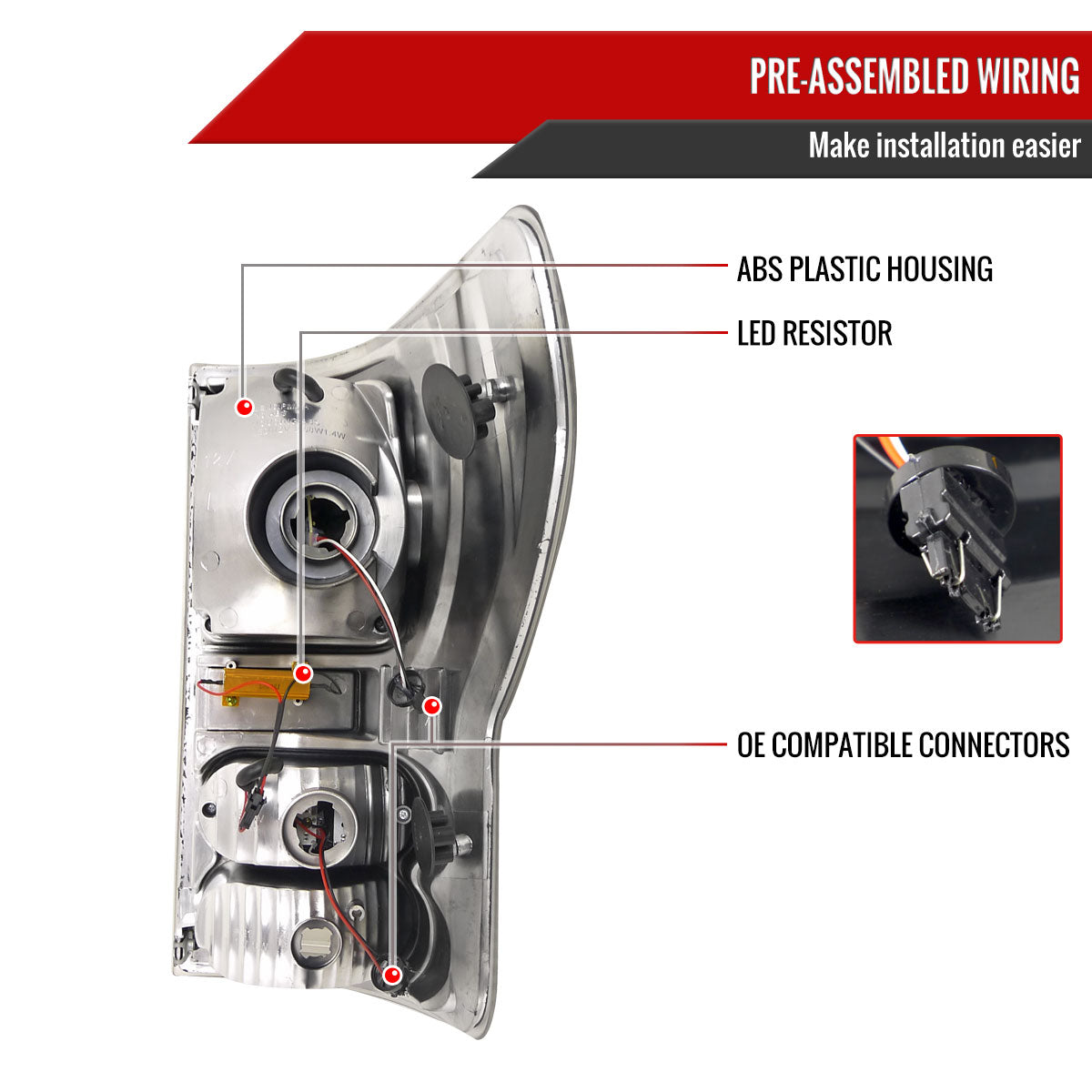 2007-2013 Toyota Tundra LED Tail Lights (Chrome Housing/Smoke Lens)