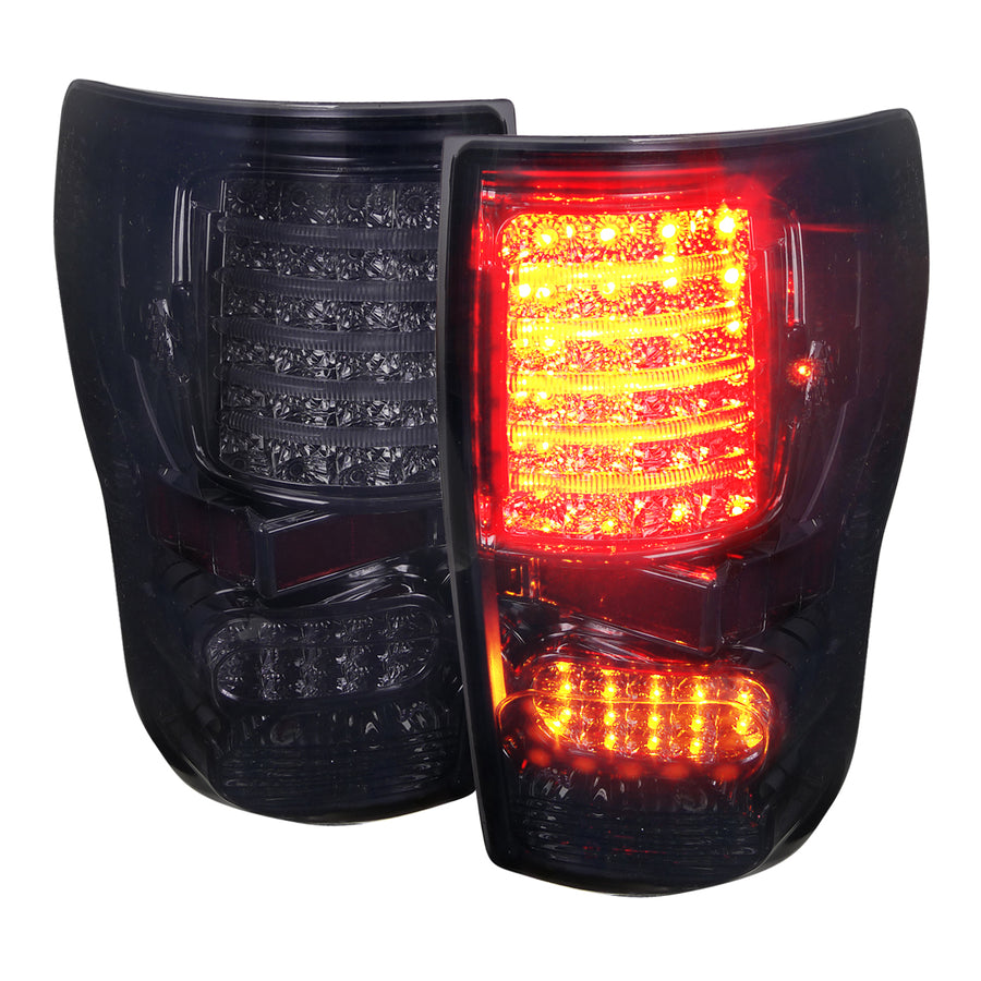 2007-2013 Toyota Tundra LED Tail Lights (Chrome Housing/Smoke Lens)