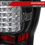 2007-2013 Toyota Tundra LED Tail Lights (Matte Black Housing/Clear Lens)