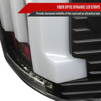 2007-2013 Toyota Tundra Sequential White LED Bar Tail Lights (Matte Black Housing/Clear Lens)