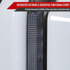 2007-2013 Toyota Tundra Sequential White LED Bar Tail Lights (Matte Black Housing/Clear Lens)