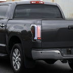 2007-2013 Toyota Tundra Sequential White LED Bar Tail Lights (Matte Black Housing/Clear Lens)