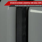 2007-2013 Toyota Tundra Sequential White LED Bar Tail Lights (Matte Black Housing/Smoke Lens)