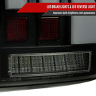 2007-2013 Toyota Tundra Sequential White LED Bar Tail Lights (Matte Black Housing/Smoke Lens)