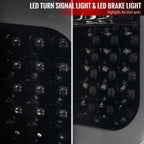 2014-2021 Toyota Tundra White Bar Sequential LED Tail Lights (Glossy Black Housing/Smoke Lens)