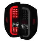 2014-2021 Toyota Tundra White Bar Sequential LED Tail Lights (Glossy Black Housing/Smoke Lens)