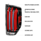 2014-2021 Toyota Tundra Facelift Style Full LED Tail Lights with Sequential Turn Signal (Jet Black Housing/Clear Lens)