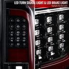 2014-2021 Toyota Tundra Red Bar Sequential LED Tail Lights (Jet Black Housing/Clear Lens)