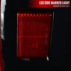 2014-2021 Toyota Tundra Red Bar Sequential LED Tail Lights (Jet Black Housing/Clear Lens)