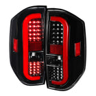 2014-2021 Toyota Tundra Red Bar Sequential LED Tail Lights (Jet Black Housing/Clear Lens)