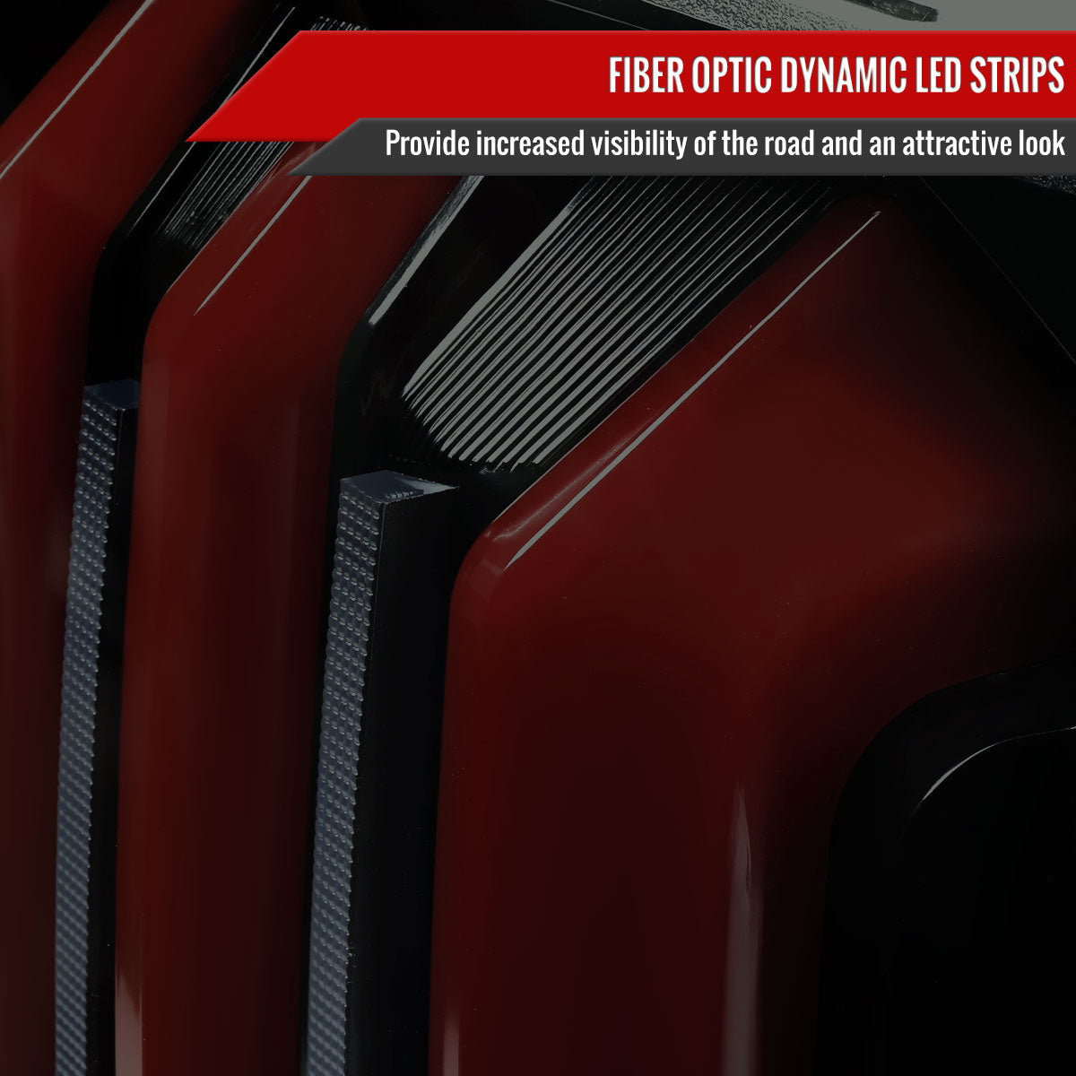 2014-2021 Toyota Tundra Facelift Style Full LED Tail Lights with Sequential Turn Signal (Jet Black Housing/Smoke Lens)