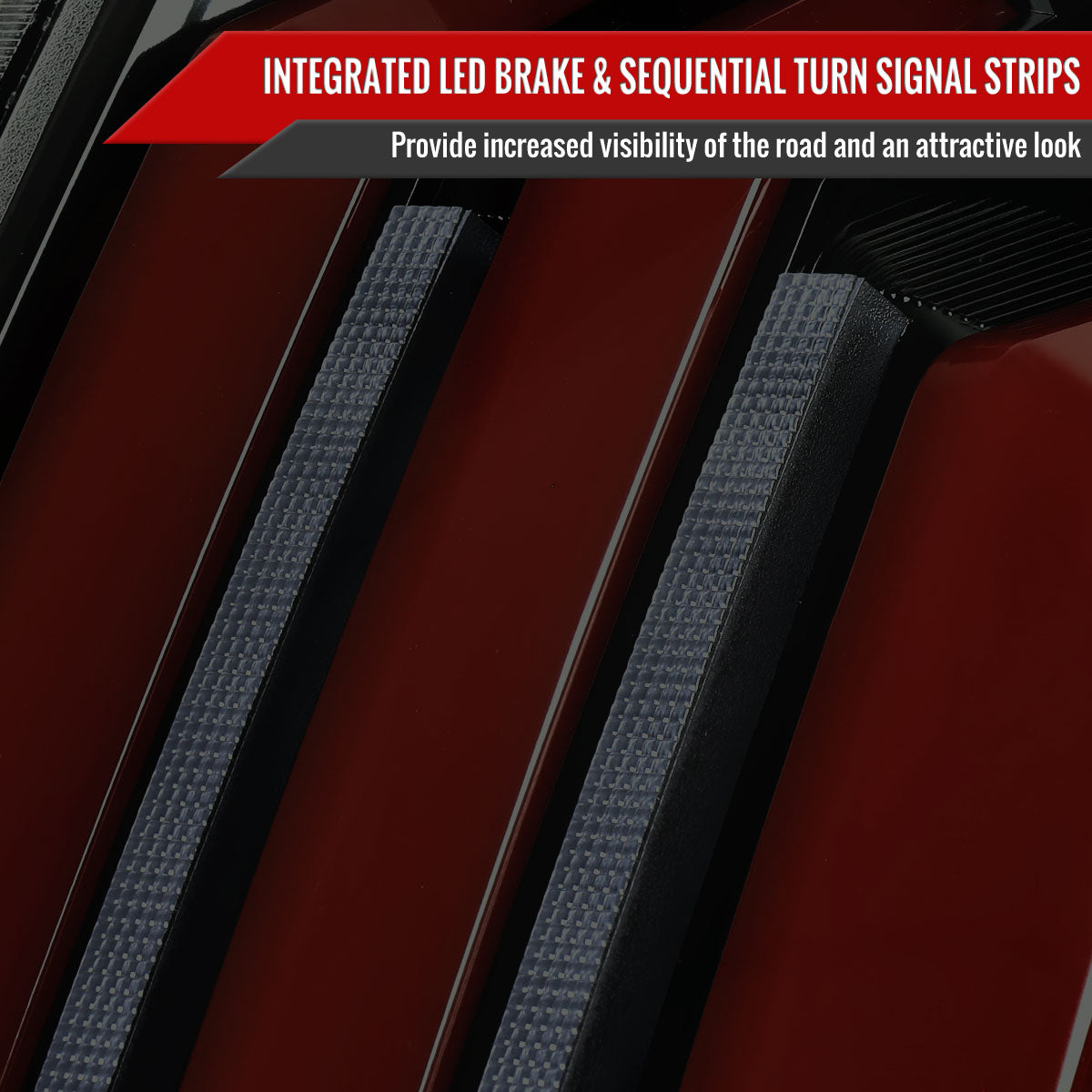 2014-2021 Toyota Tundra Facelift Style Full LED Tail Lights with Sequential Turn Signal (Jet Black Housing/Smoke Lens)