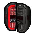 2014-2021 Toyota Tundra White Bar Sequential LED Tail Lights (Chrome Housing/Smoke Lens)