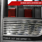 2014-2021 Toyota Tundra Facelift Style Full LED Tail Lights with Sequential Turn Signal (Matte Black Housing/Clear Lens)