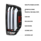 2014-2021 Toyota Tundra Facelift Style Full LED Tail Lights with Sequential Turn Signal (Matte Black Housing/Clear Lens)