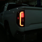 2014-2021 Toyota Tundra White Bar Sequential LED Tail Lights (Matte Black Housing/Clear Lens)