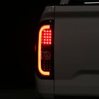 2014-2021 Toyota Tundra White Bar Sequential LED Tail Lights (Matte Black Housing/Clear Lens)