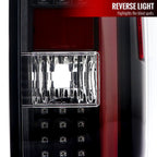 2014-2021 Toyota Tundra Red Bar Sequential LED Tail Lights (Matte Black Housing/Clear Lens)