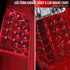 2014-2021 Toyota Tundra White Bar Sequential LED Tail Lights (Chrome Housing/Red Clear Lens)