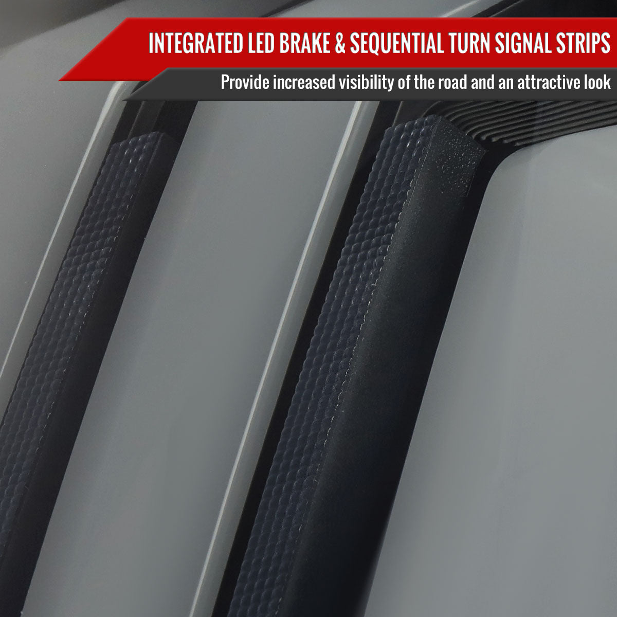 2014-2021 Toyota Tundra Facelift Style Full LED Tail Lights with Sequential Turn Signal (Matte Black Housing/Smoke Lens)