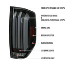 2014-2021 Toyota Tundra Facelift Style Full LED Tail Lights with Sequential Turn Signal (Matte Black Housing/Smoke Lens)