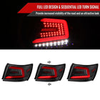 2008-2014 Subaru Impreza WRX/STI LED Sequential Turn Signal Tail Lights(Jet Black Housing/Clear Lens)