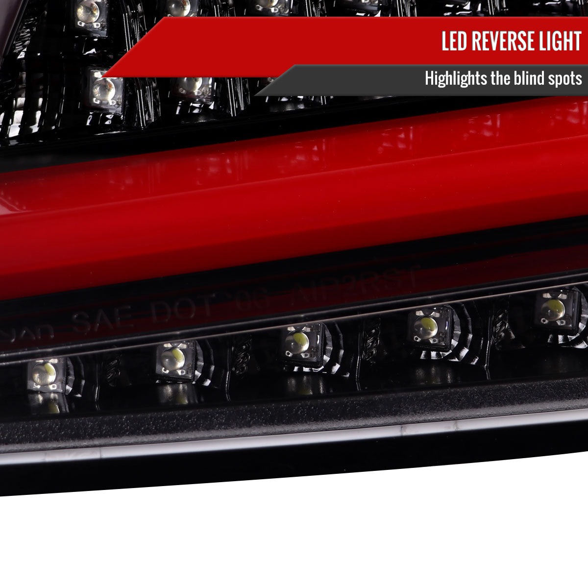 2008-2014 Subaru Impreza WRX/STI LED Sequential Turn Signal Tail Lights(Jet Black Housing/Clear Lens)