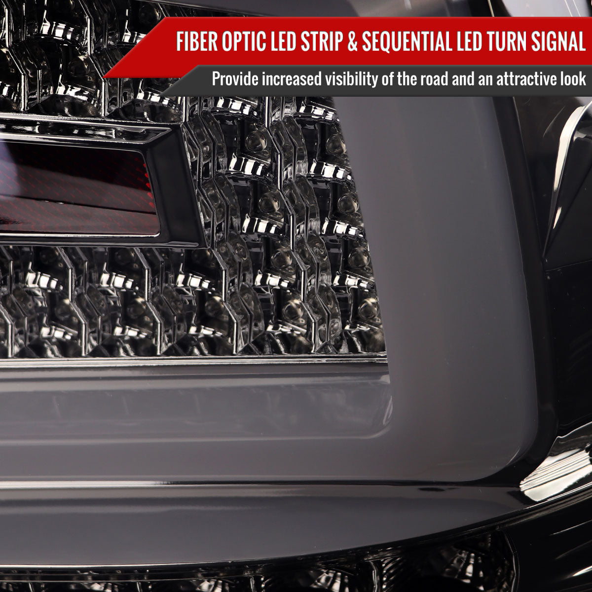 2008-2014 Subaru Impreza WRX/STI LED Sequential Turn Signal Tail Lights(Chrome Housing/Smoke Lens)